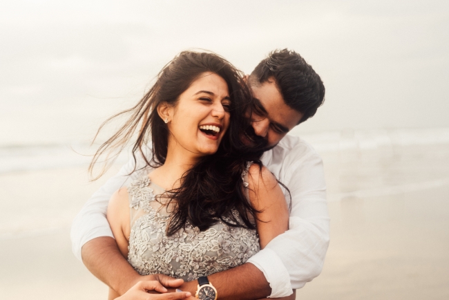 Kris + Sveta couple session in Kuta beach